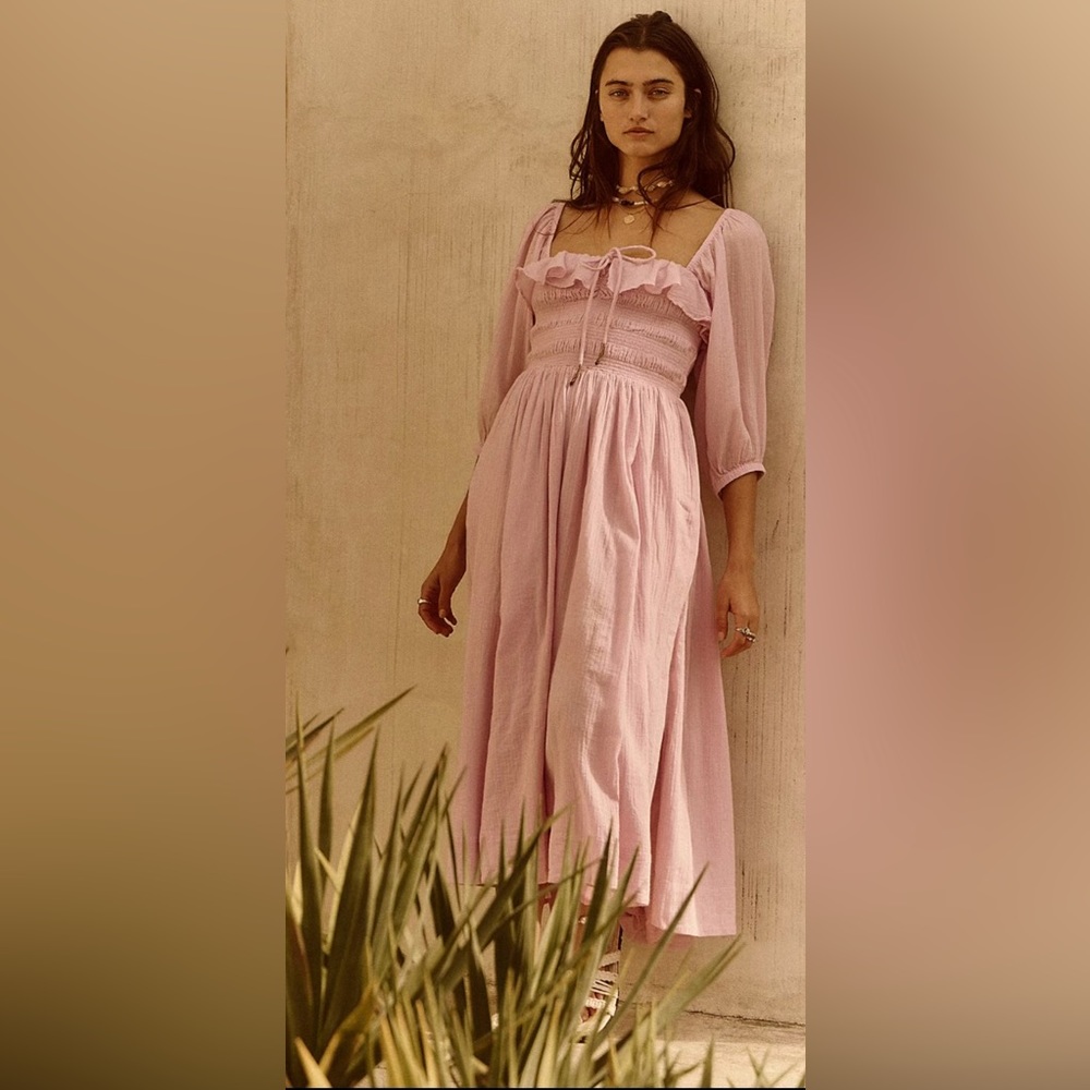 Free People Oasis Ruched Dress